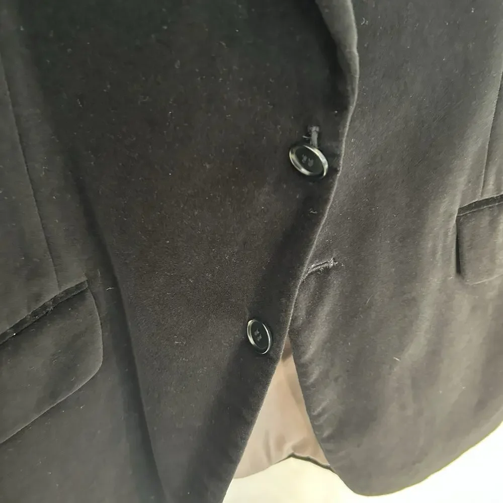 Vintage Di Quattro Jacket Size L Lining Black‎ 100% Cotton Blazer Sport Coat